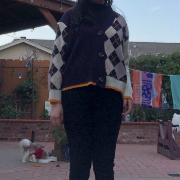 argyle cardigan ♡ - Picture 13 of 14